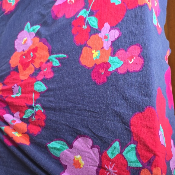 Lilly Pulitzer Cotton XL Floral Sleeveless Spring V‑Neck Fit & Flare Dress - Picture 7 of 11